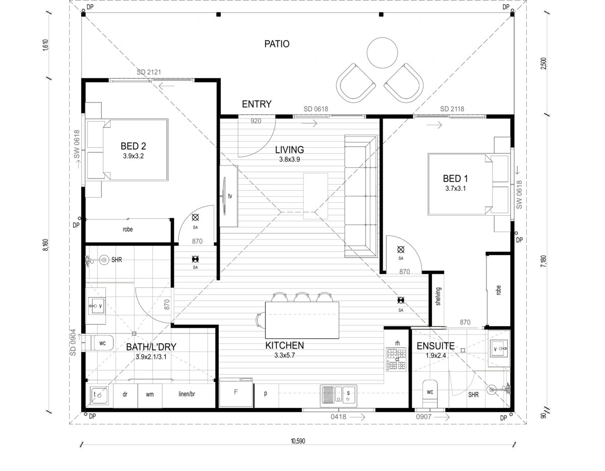 Hayman V3 floor plan