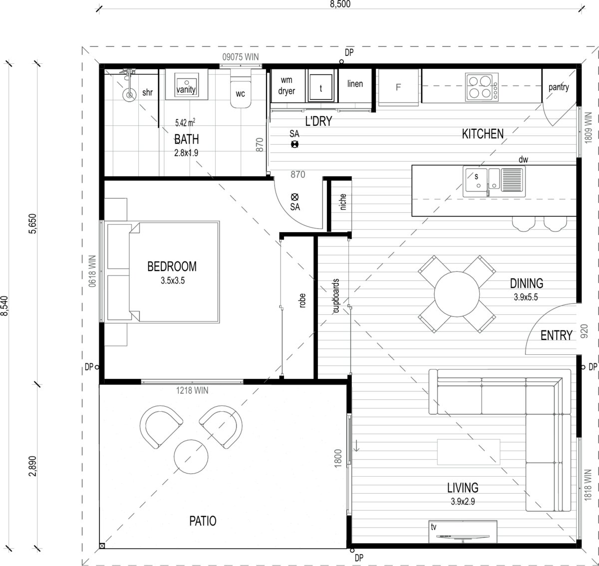 South Stradbroke 60 floor plan